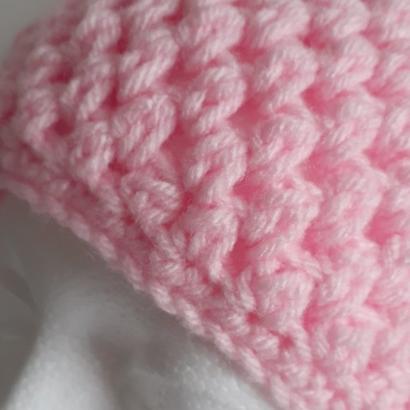 Pink Crochet Headband - Picture 5 of 6